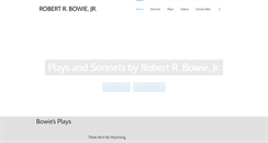 Desktop Screenshot of bowie.com